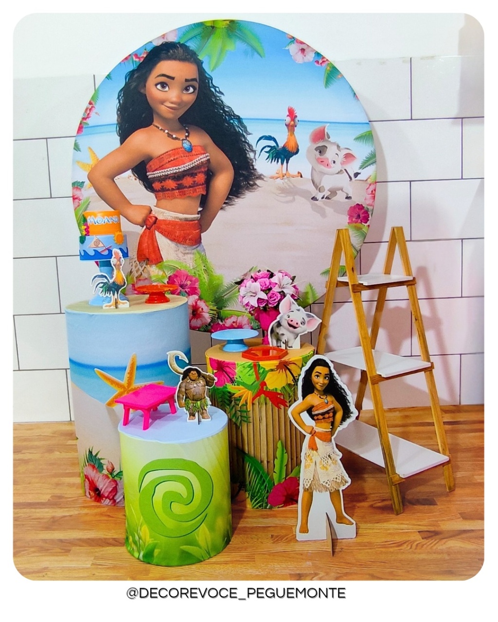 Kit Completo Moana Adulta - Decore Você Pegue & Monte