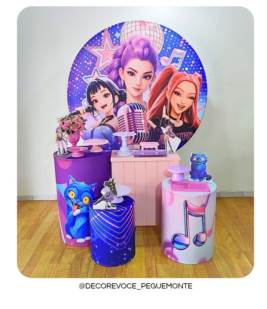 Kit Festejar Guerreiras Do K-Pop 2 - Decore Você Pegue & Monte