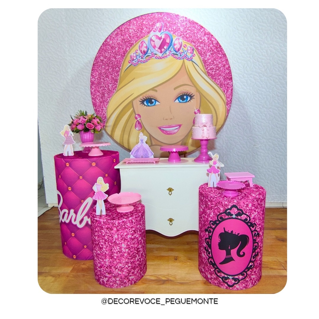 Kit Festejar Barbie  - Decore Você Pegue & Monte