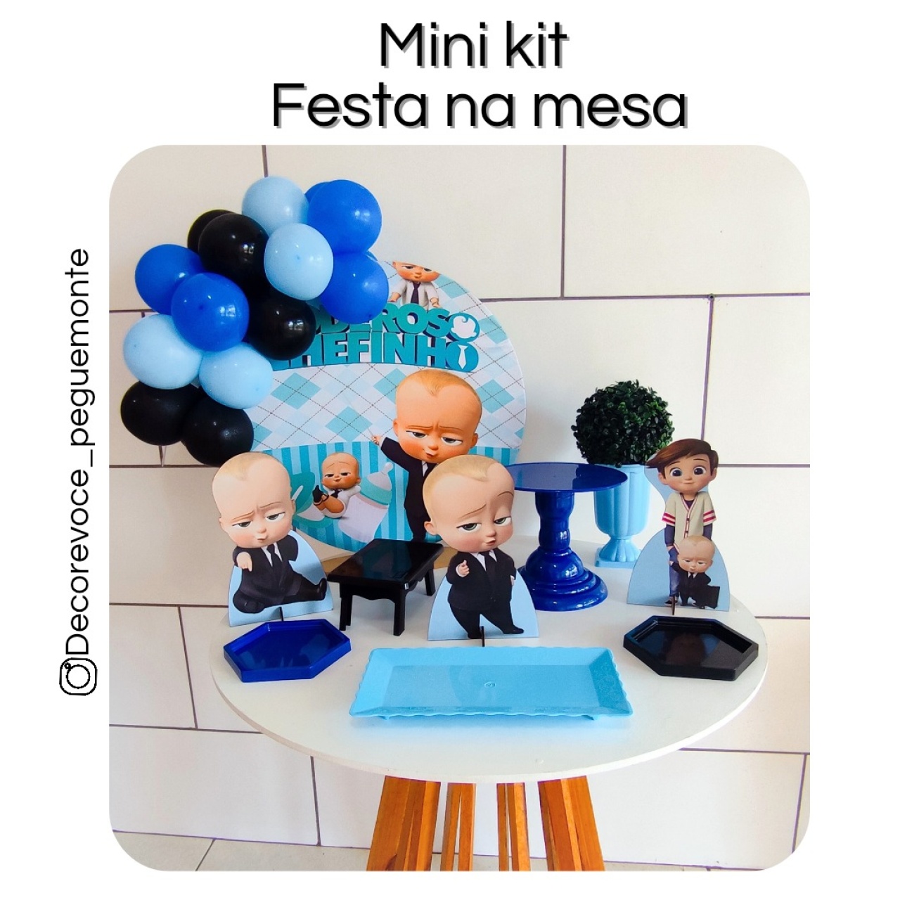 Kit Mesa Poderoso Chefinho  - Decore Você Pegue & Monte