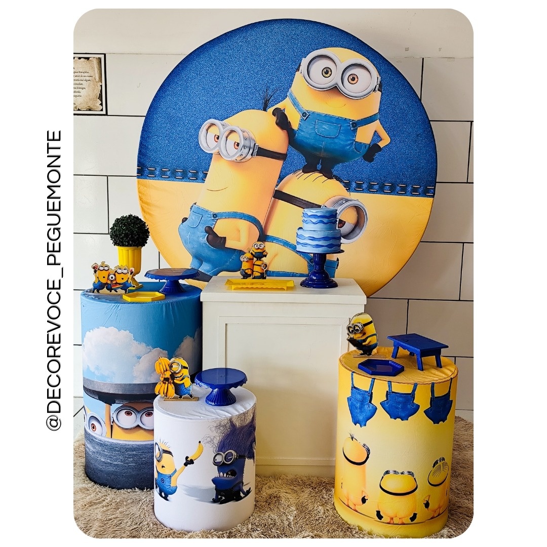 Kit Festejar Minions - Decore Você Pegue & Monte