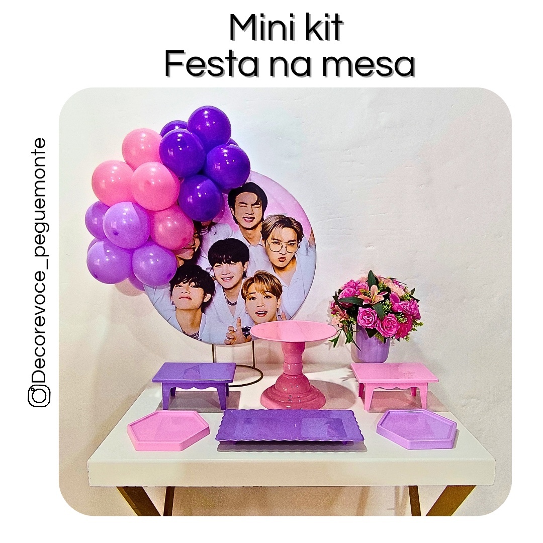 Kit Mesa Bts K-Pop - Decore Você Pegue & Monte