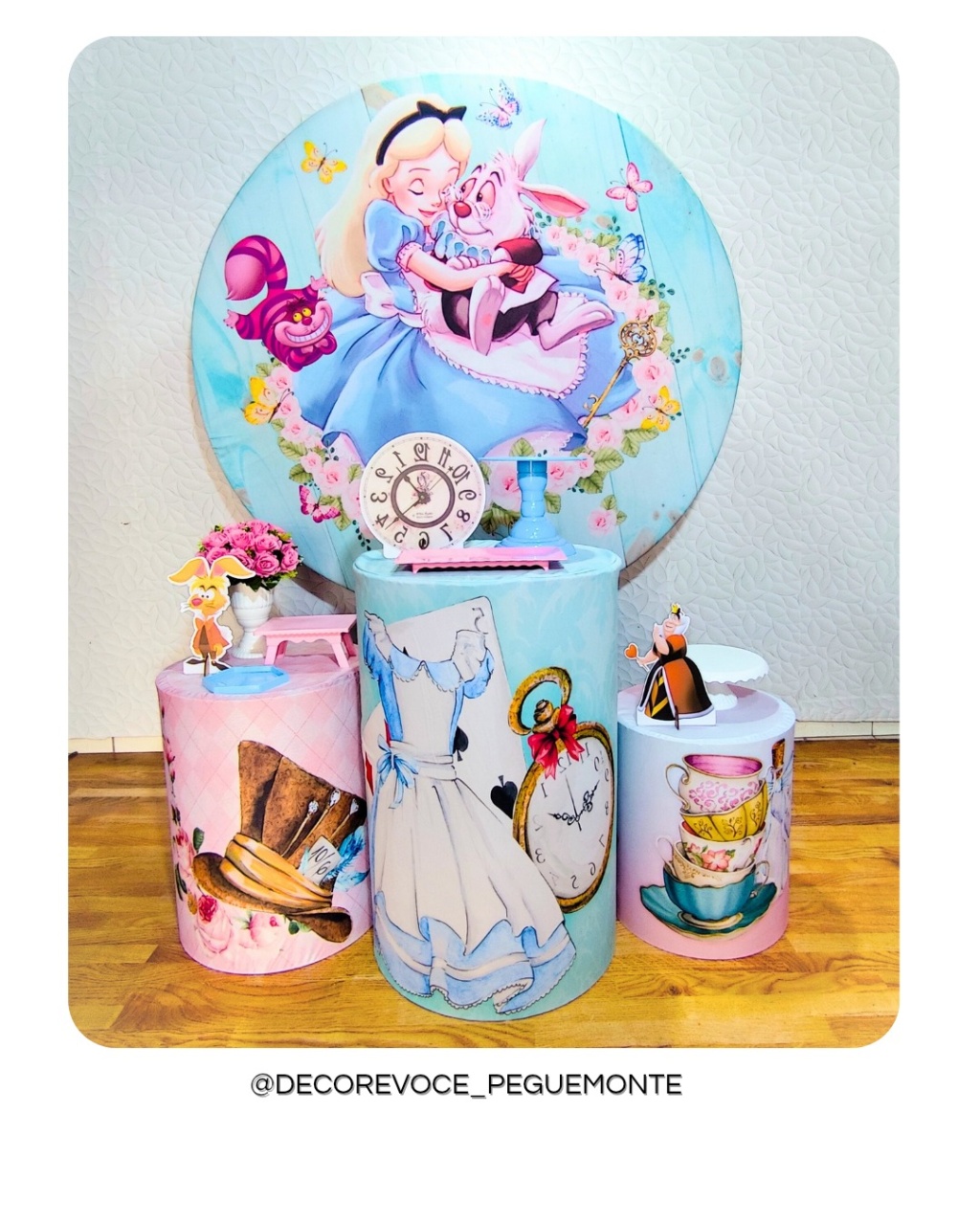 Kit Prático Alice No País das Maravilhas  - Decore Você Pegue & Monte