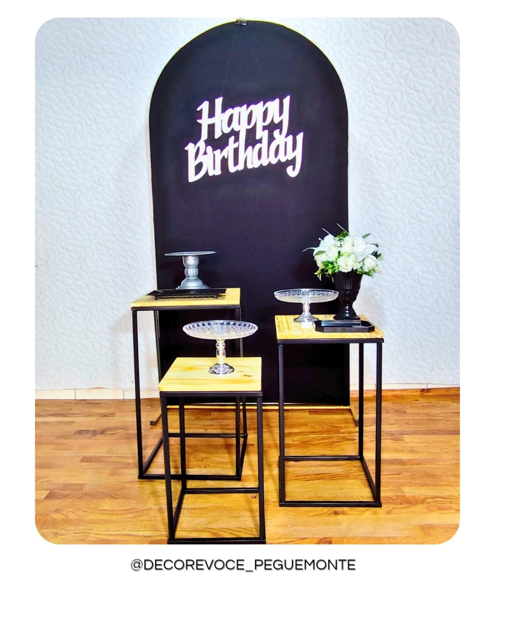Kit Adulto Preto Com Prata 1 - Decore Você Pegue & Monte