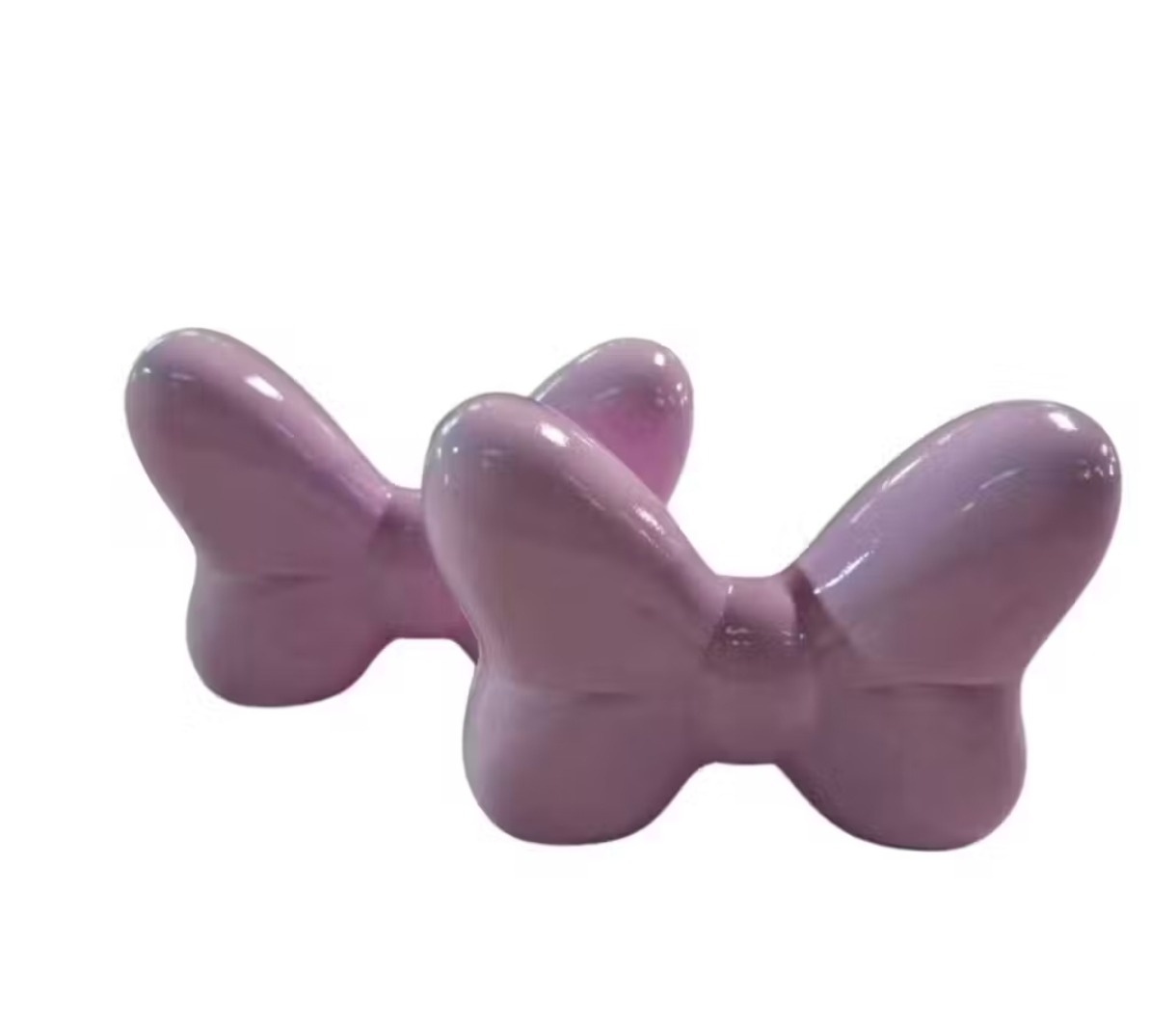 Laço Rosa de Cerâmica  - Decore Você Pegue & Monte