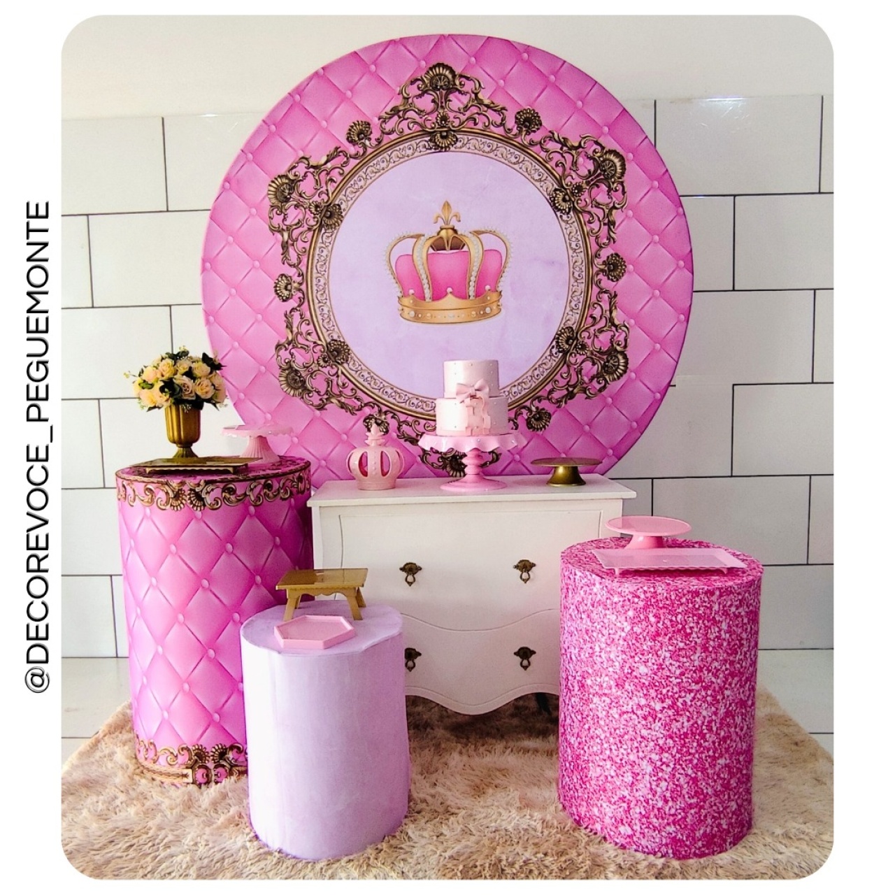 Kit Festejar Realeza Menina  - Decore Você Pegue & Monte