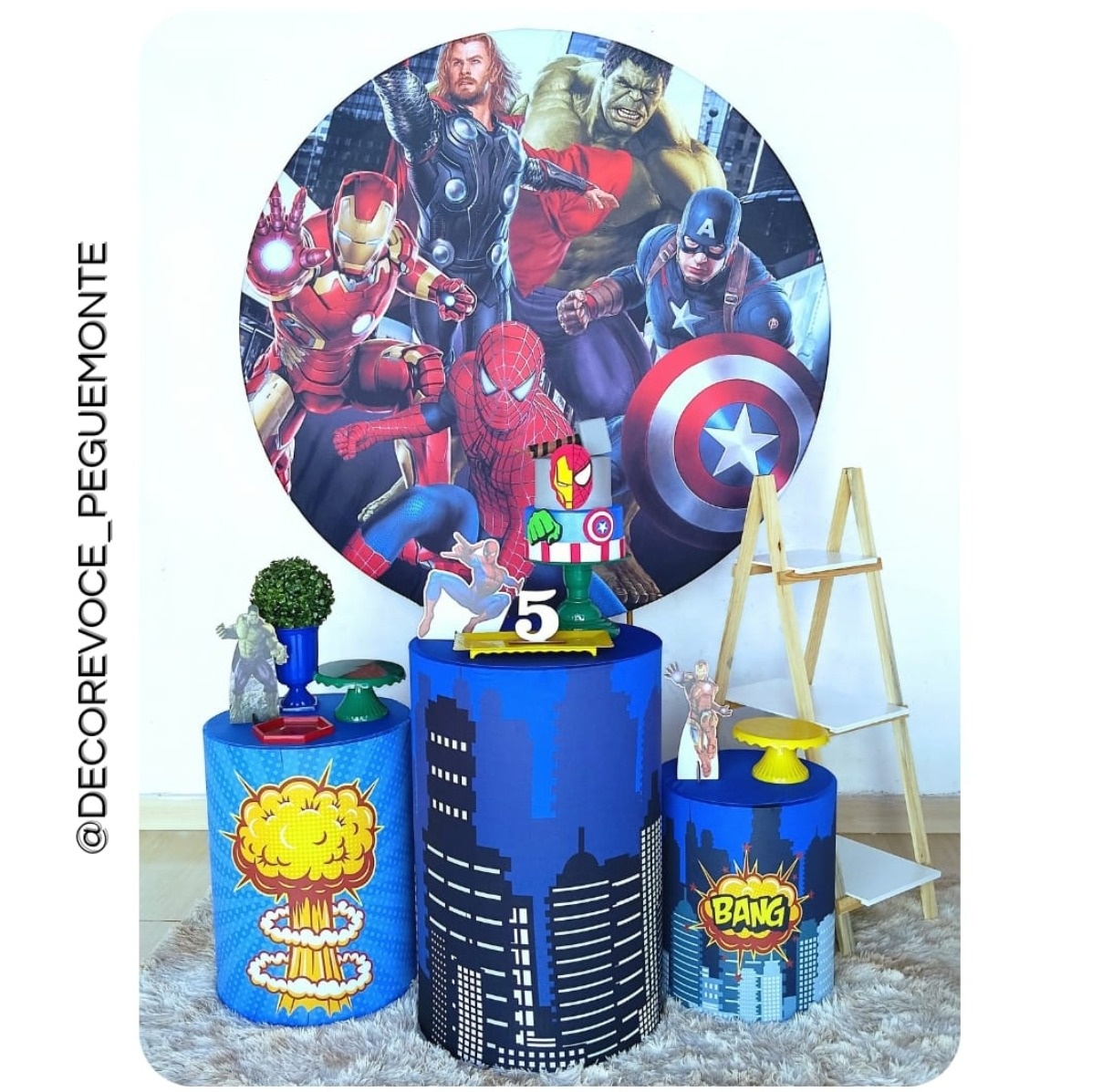 Kit Completo Os Vingadores  - Decore Você Pegue & Monte