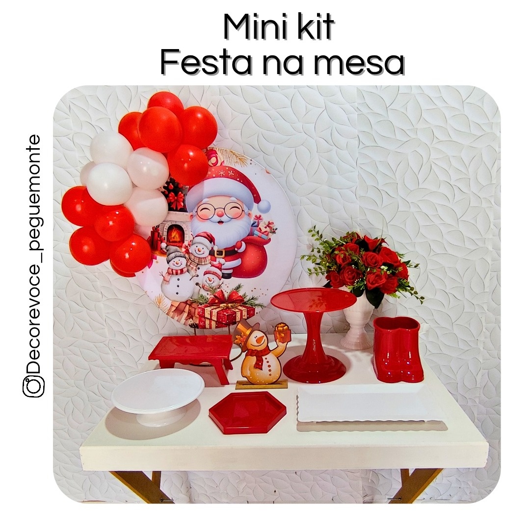 Kit Mesa Natal 2 - Decore Você Pegue & Monte