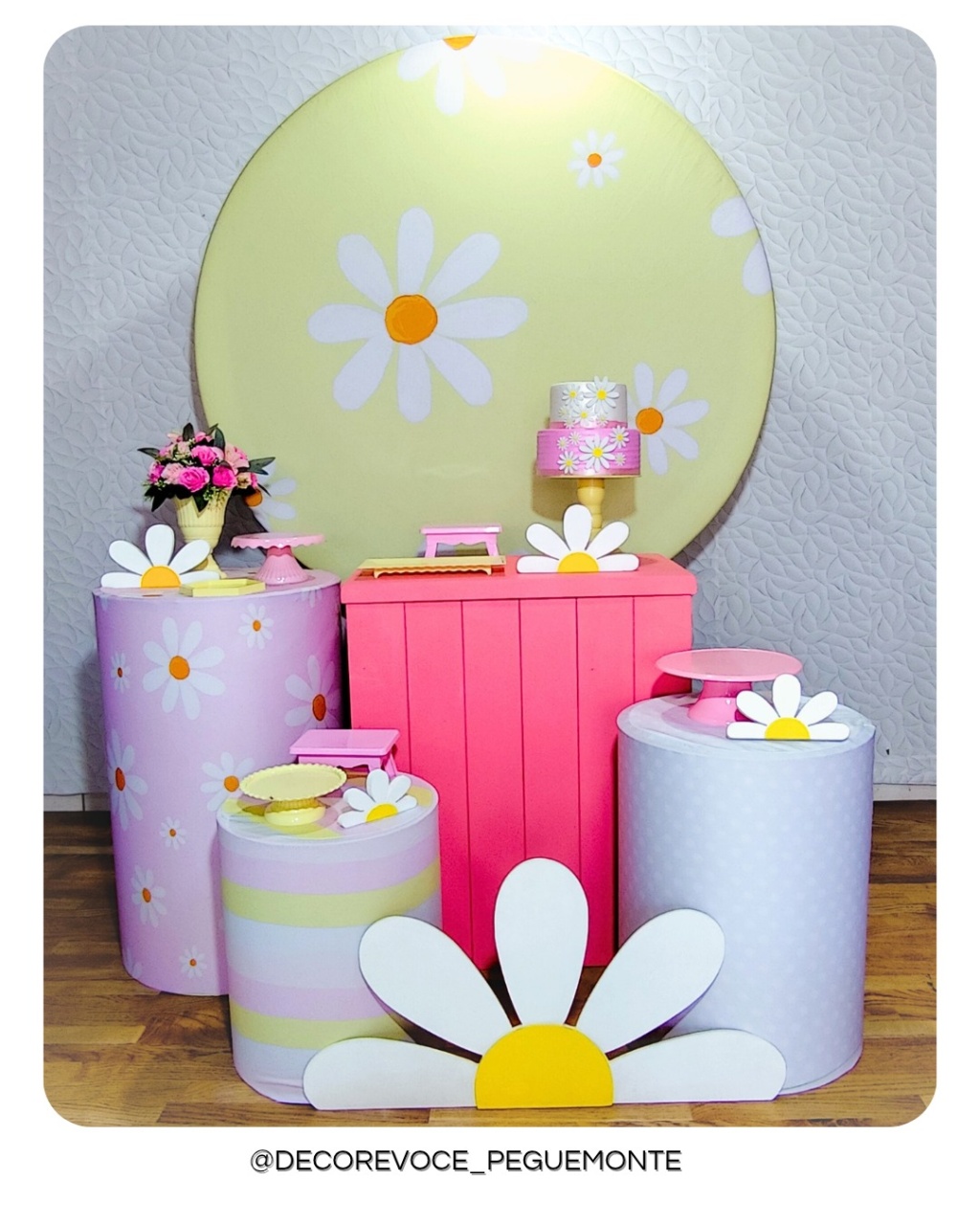 Kit Festejar Margaridas  - Decore Você Pegue & Monte