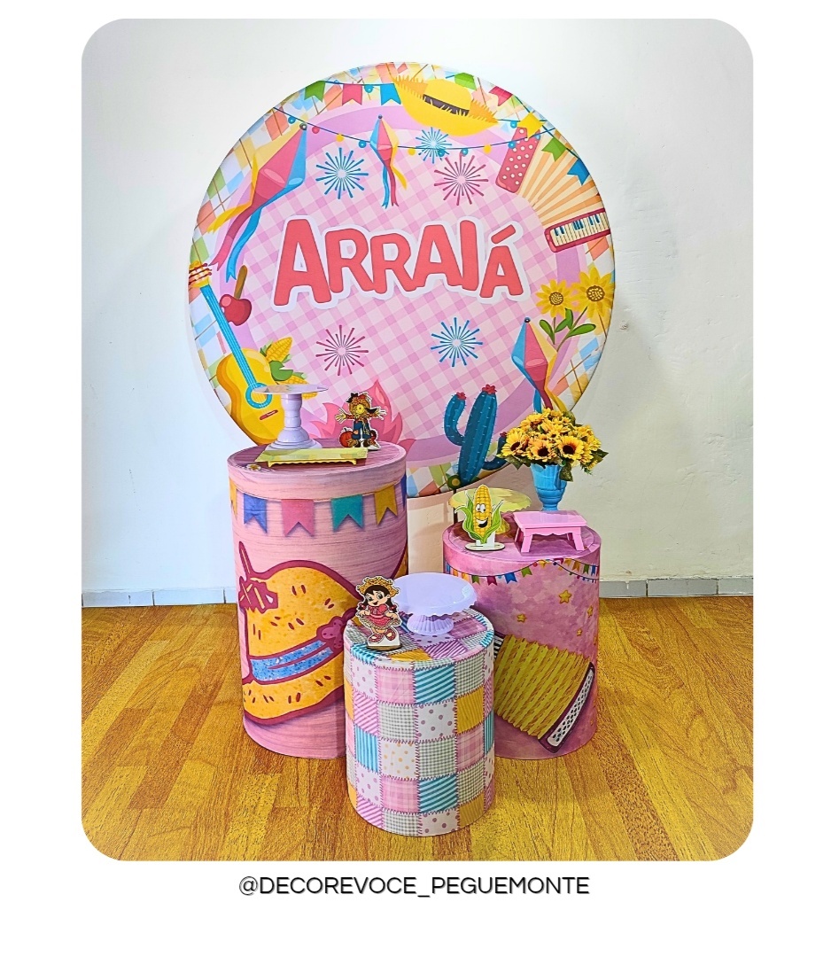 Kit Arraiá 10 - Decore Você Pegue & Monte