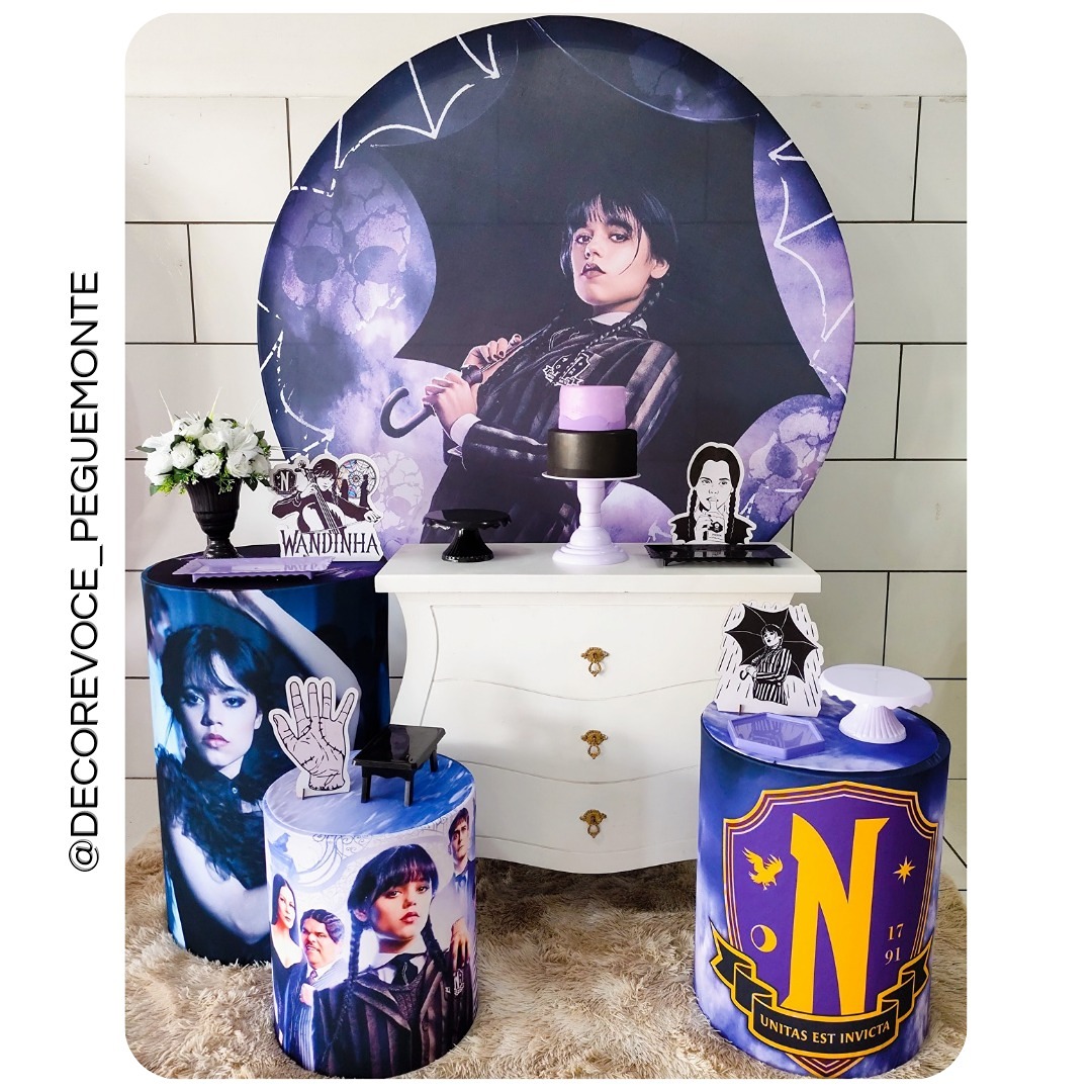 Kit Festejar Wandinha  - Decore Você Pegue & Monte