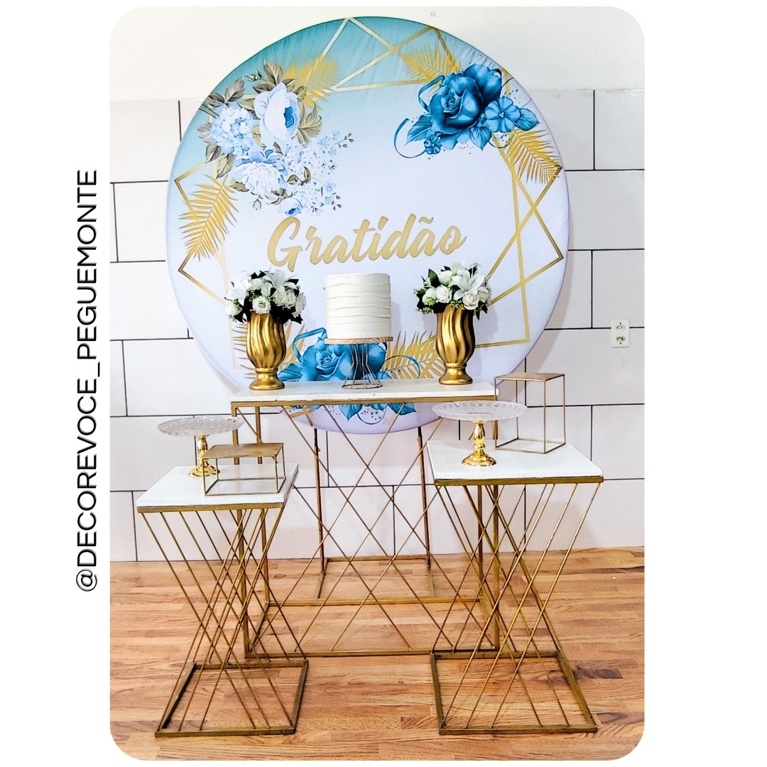 Kit Adulto Gratidão Azul  - Decore Você Pegue & Monte