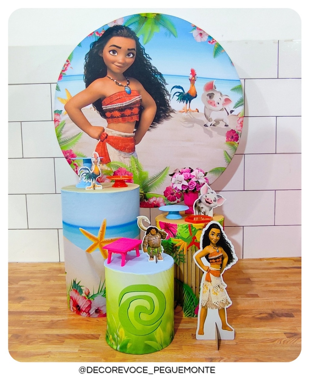 Kit Prático Moana Adulta  - Decore Você Pegue & Monte