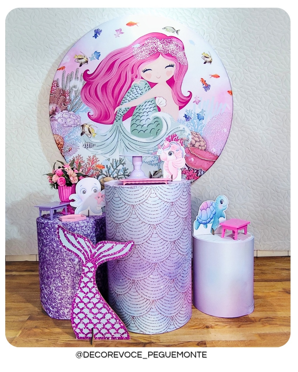 Kit Prático Sereia  - Decore Você Pegue & Monte