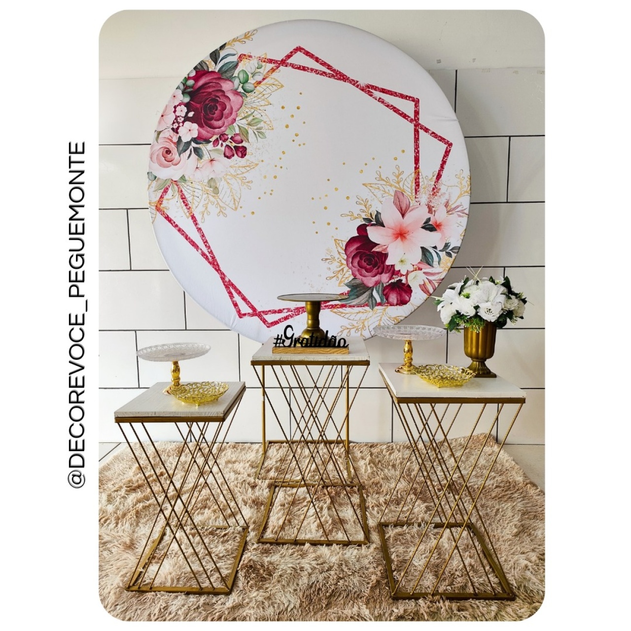 Kit Adulto Floral Marsala 2 - Decore Você Pegue & Monte