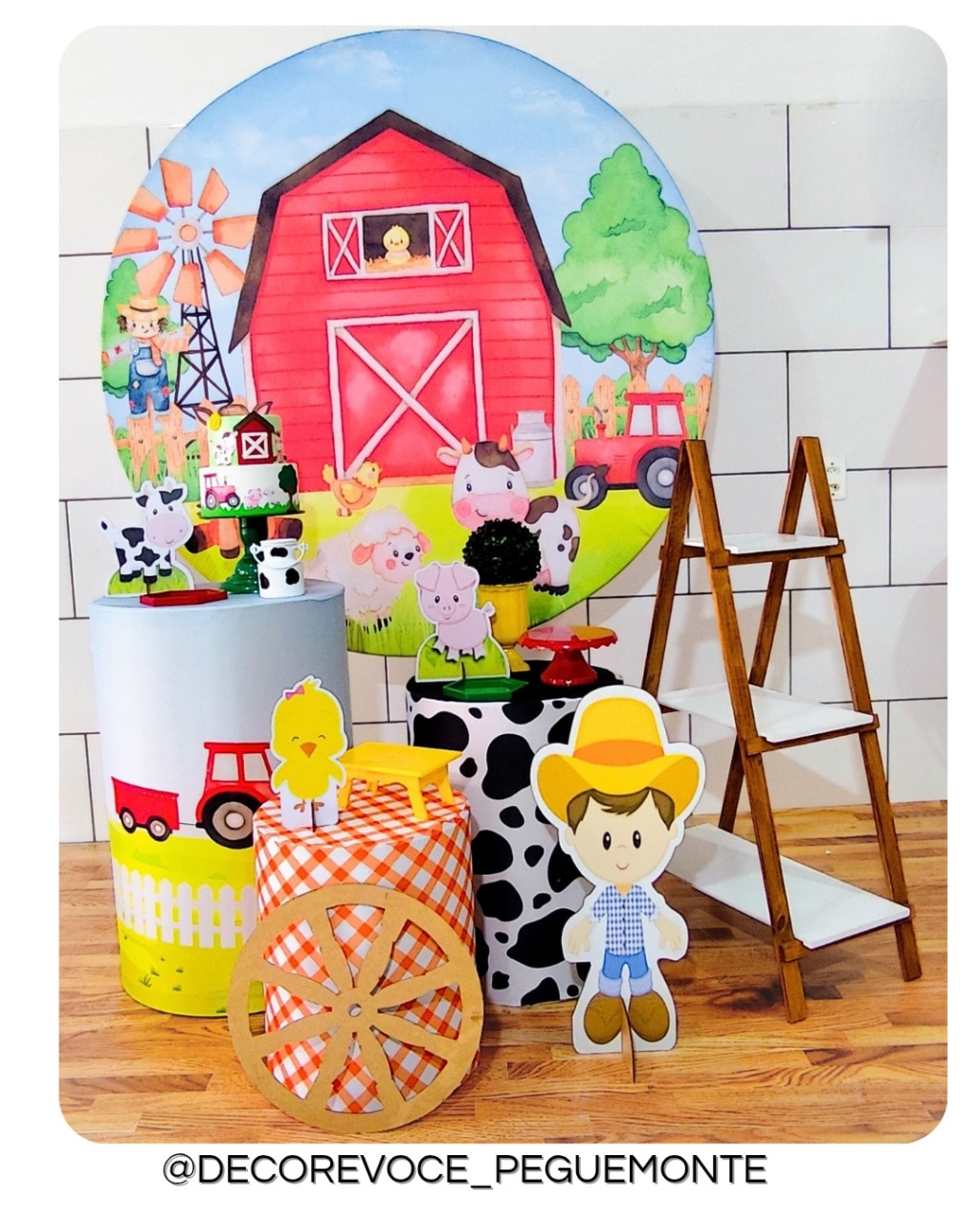 Kit Completo Fazendinha Menino - Decore Você Pegue & Monte