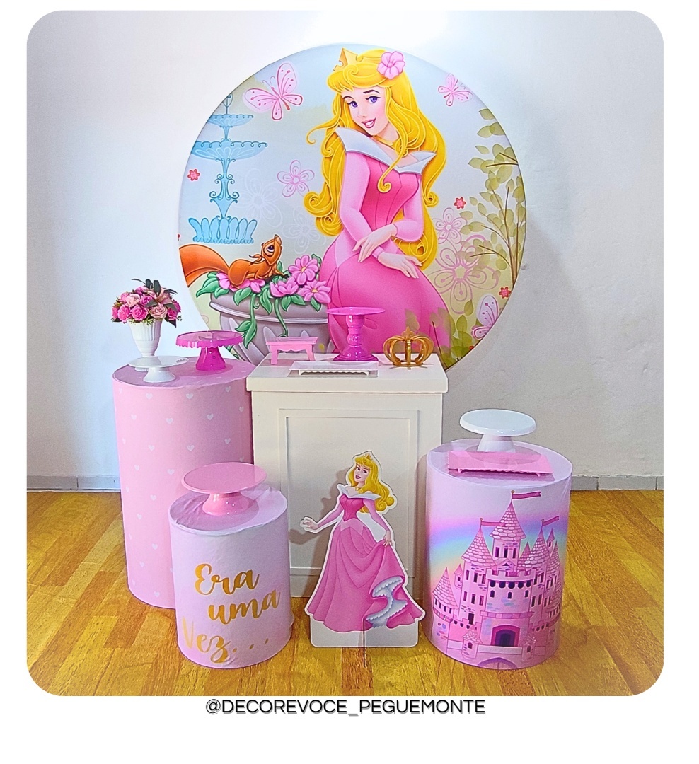 Kit Festejar Bela Adormecida (Aurora) - Decore Você Pegue & Monte