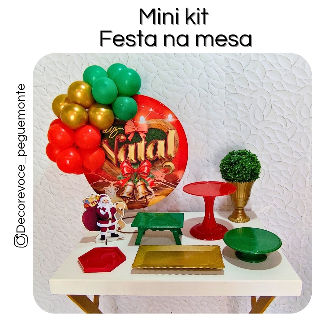Kit Mesa Natal 6 - Decore Você Pegue & Monte