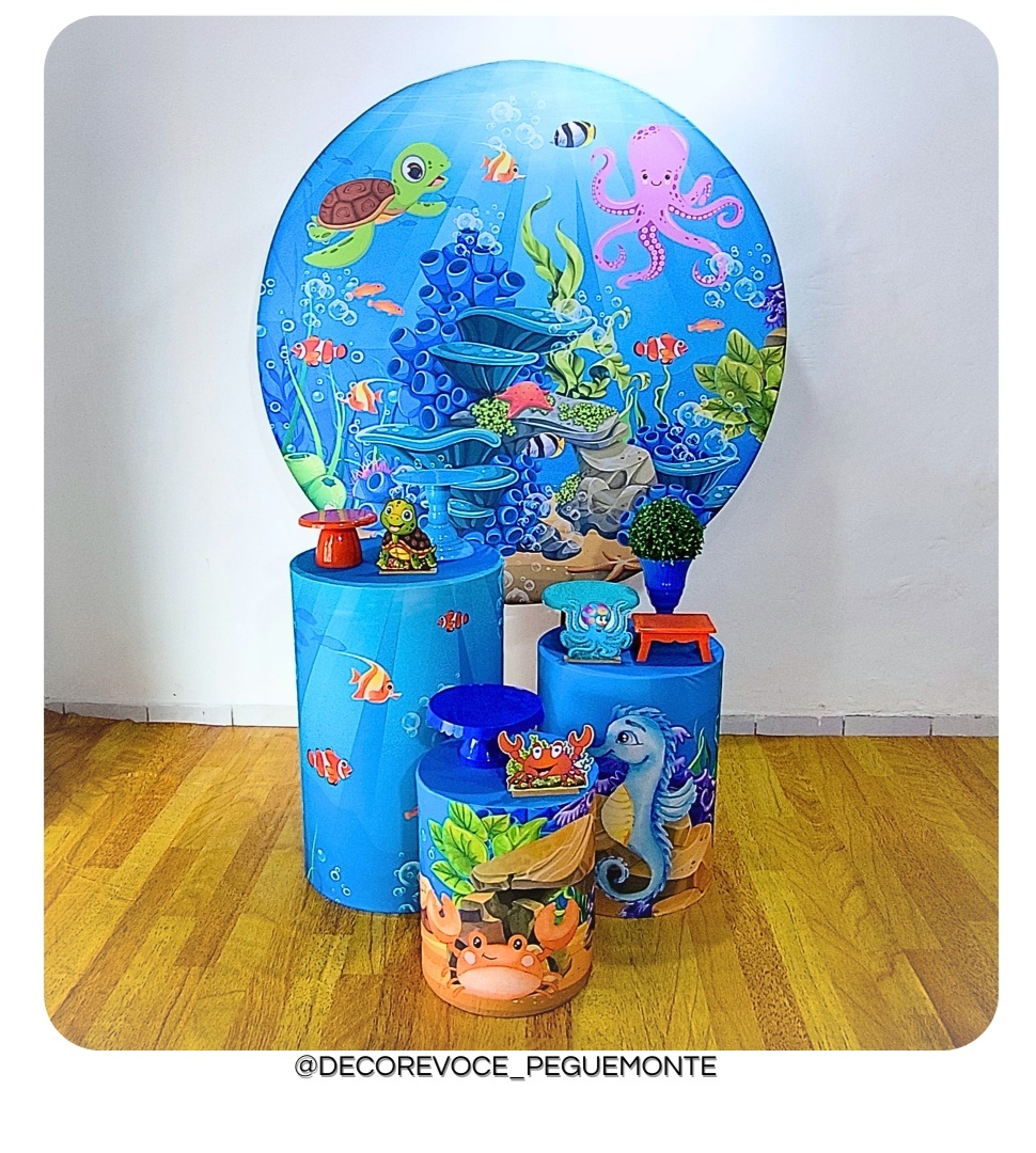 Kit Prático Fundo Do Mar - Decore Você Pegue & Monte