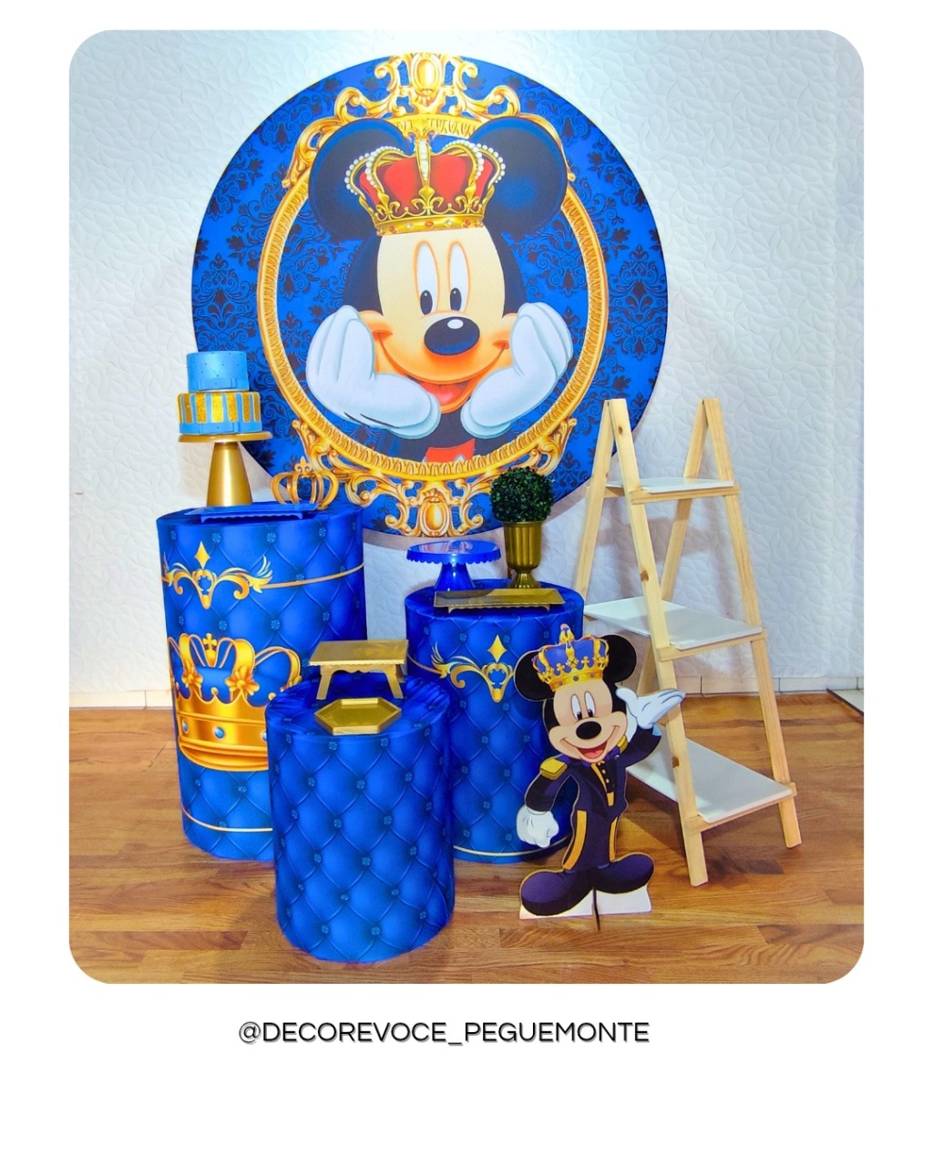 Kit Completo Mickey Realeza - Decore Você Pegue & Monte