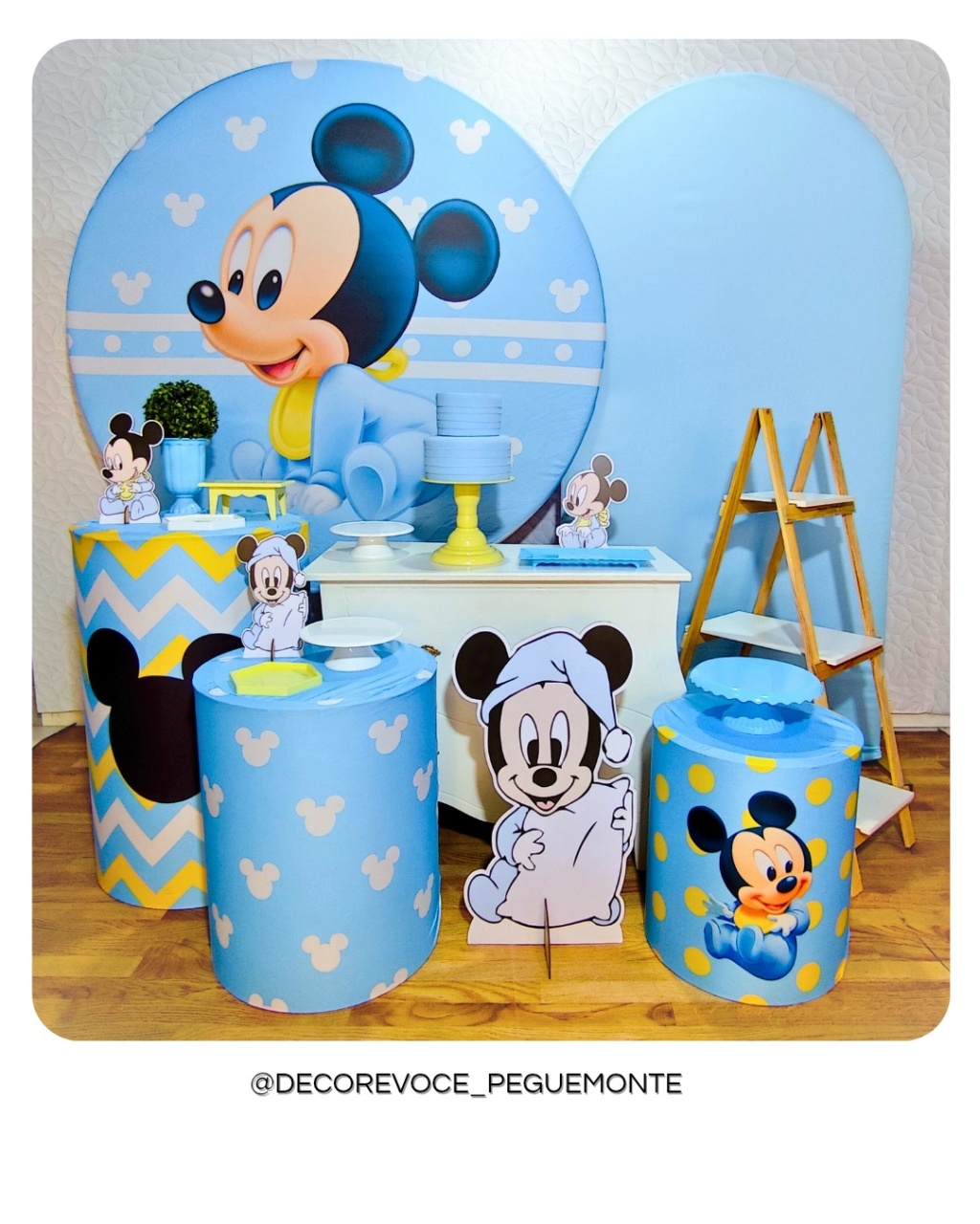 Kit Premium Mickey Baby - Decore Você Pegue & Monte