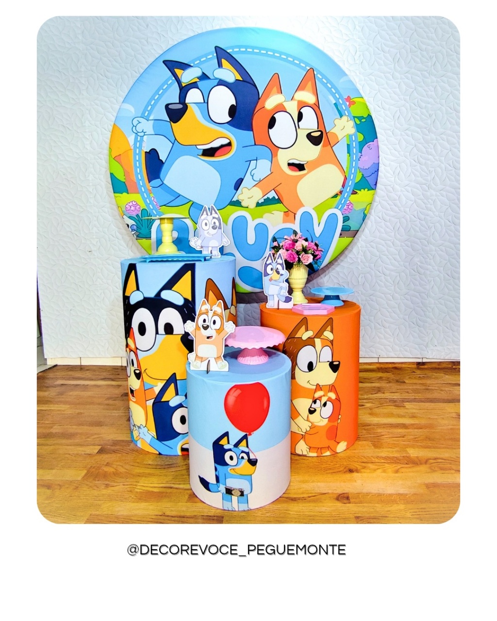 Kit Prático Bluey Menina  - Decore Você Pegue & Monte