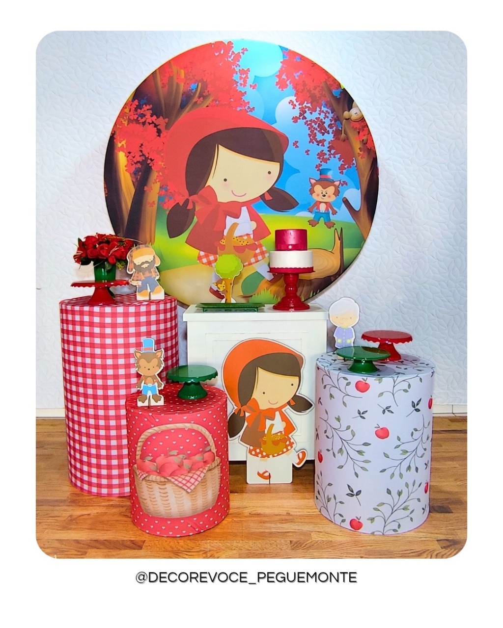 Kit Festejar Chapeuzinho Vermelho  - Decore Você Pegue & Monte