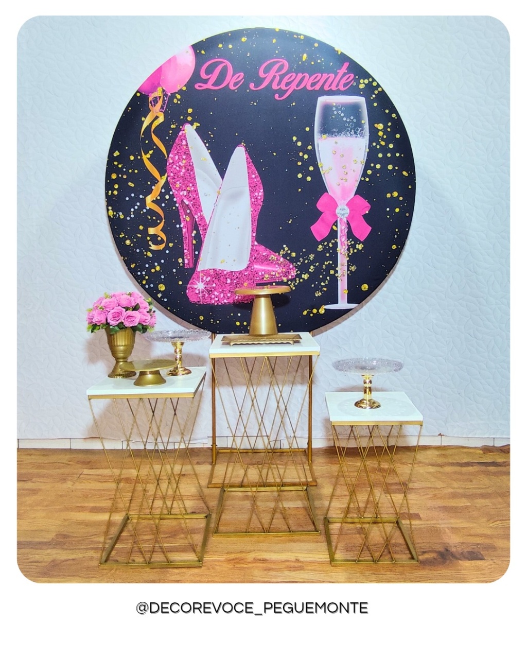 Kit Adulto de Repente Rosa - Decore Você Pegue & Monte