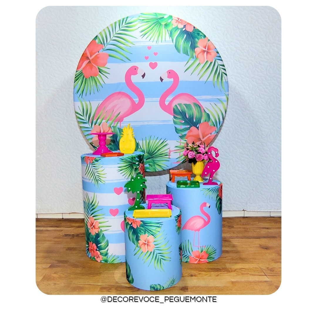 Kit Prático Flamingo  - Decore Você Pegue & Monte