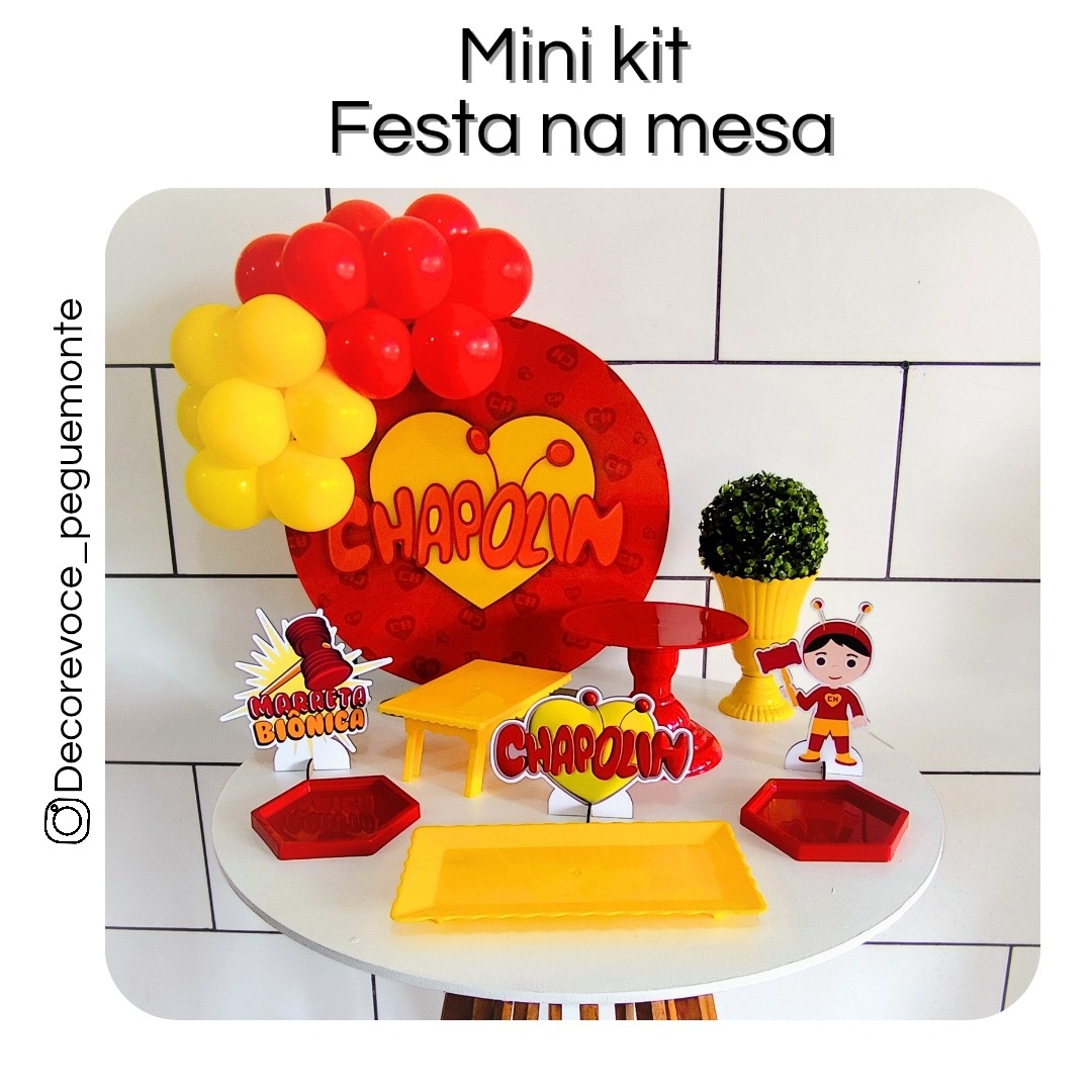 Kit Mesa Chapolin  - Decore Você Pegue & Monte