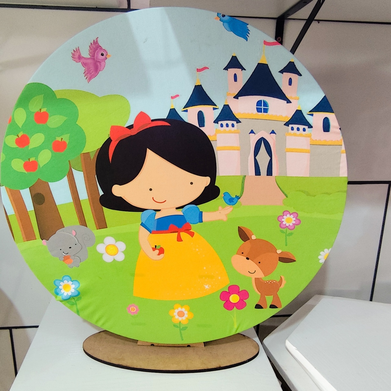 Kit Mesa Branca de Neve Cute - Decore Você Pegue & Monte