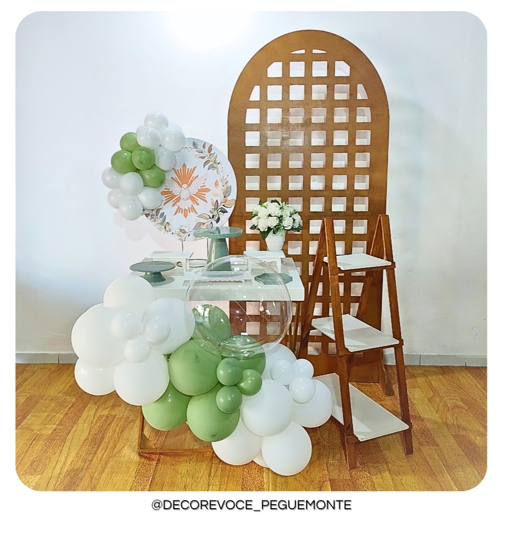 Kit Mesa Batizado Premium 4 - Decore Você Pegue & Monte