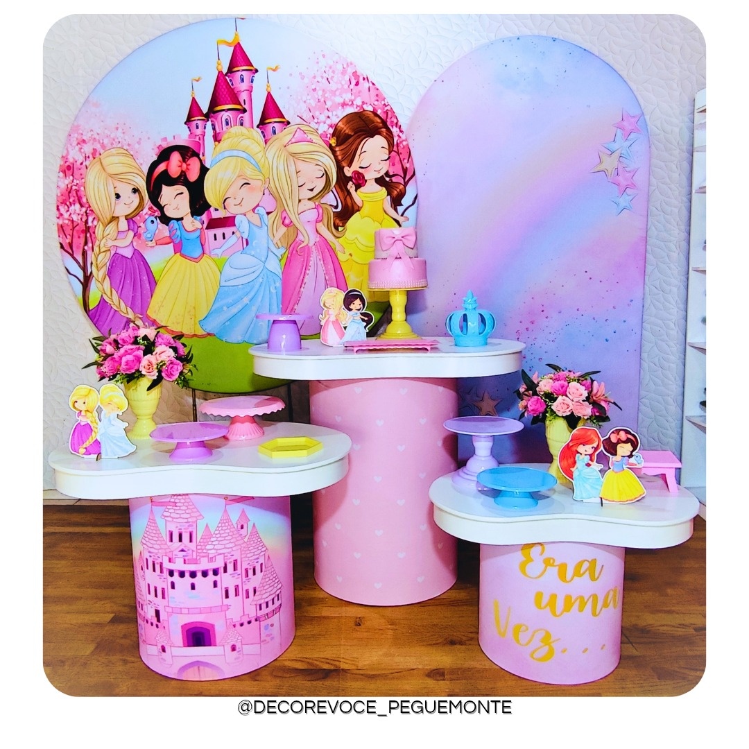 Composição As Princesas Cute 2 - Decore Você Pegue & Monte