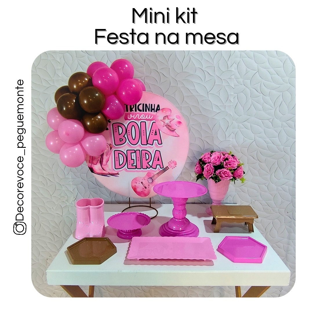 Kit Mesa Boiadeira  - Decore Você Pegue & Monte