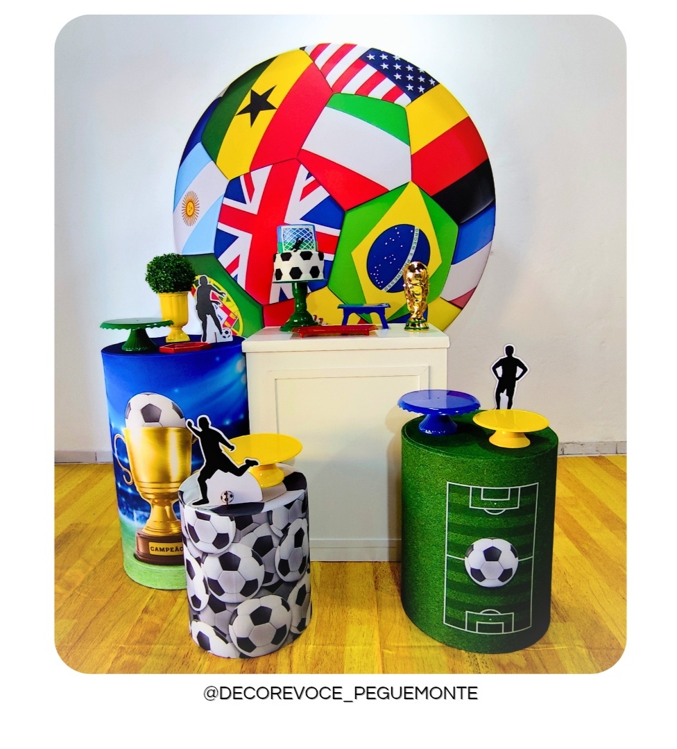 Kit Festejar Futebol (Bandeiras) - Decore Você Pegue & Monte