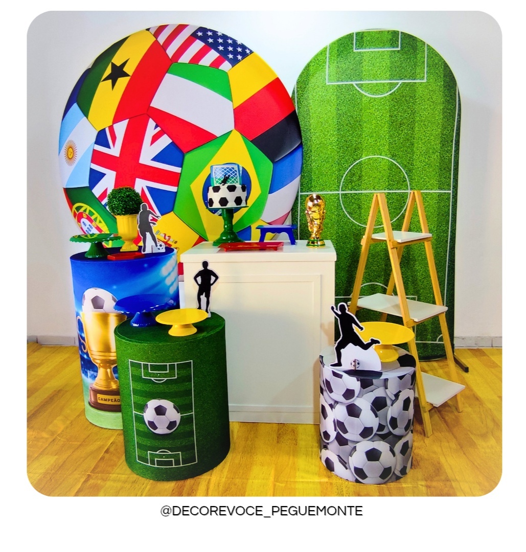Kit Premium Futebol (Bandeiras) - Decore Você Pegue & Monte