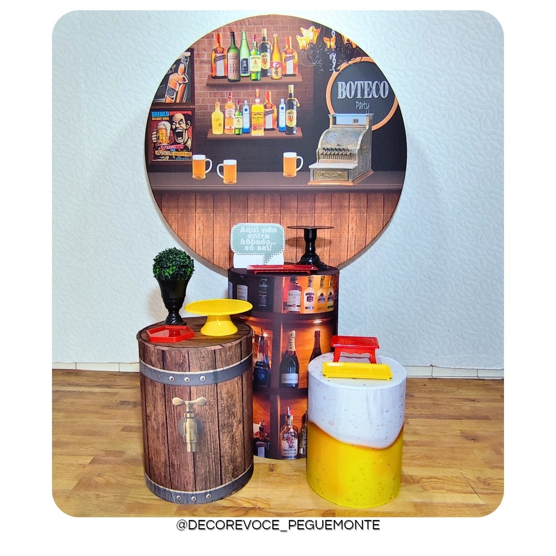 Kit Adulto Boteco 1 - Decore Você Pegue & Monte