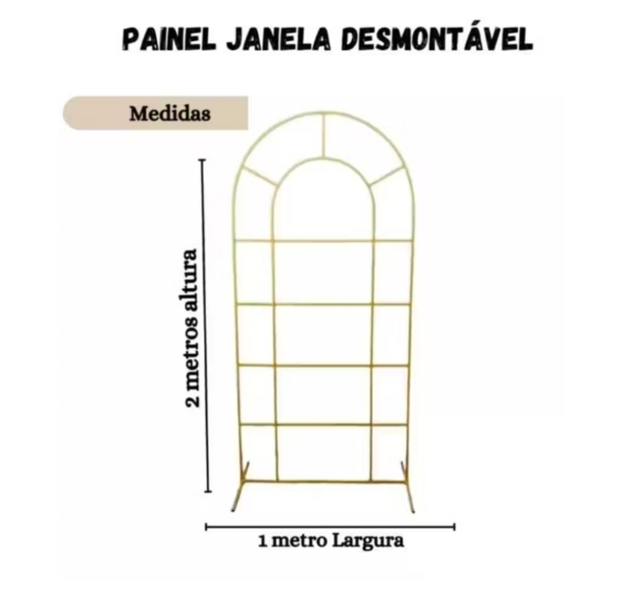 Painel Estrutura Janela  - Decore Você Pegue & Monte