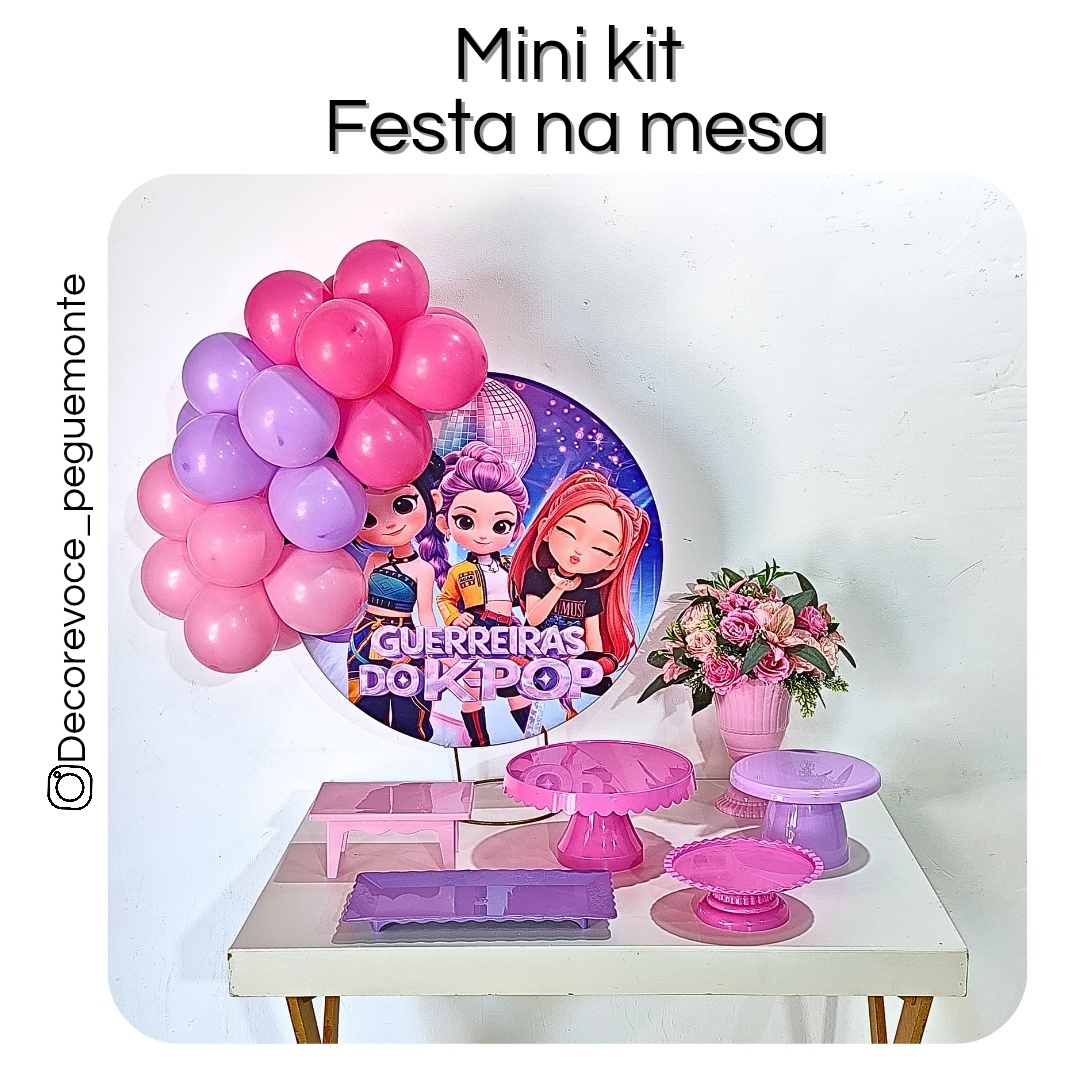 Kit Mesa Guerreiras Do K-Pop 3 - Decore Você Pegue & Monte