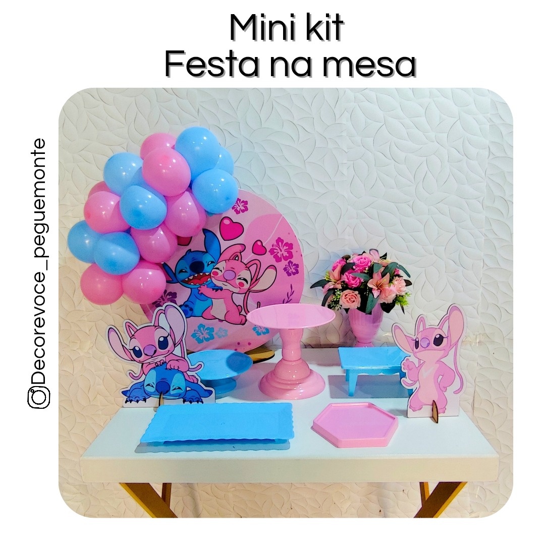 Kit Mesa Stitch 3 - Decore Você Pegue & Monte