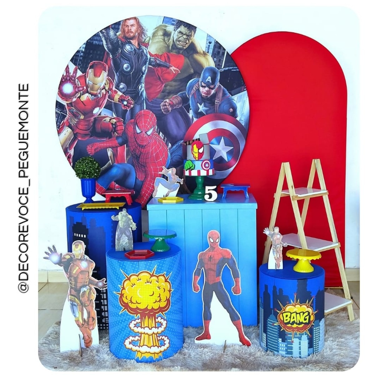 Kit Premium Os Vingadores  - Decore Você Pegue & Monte