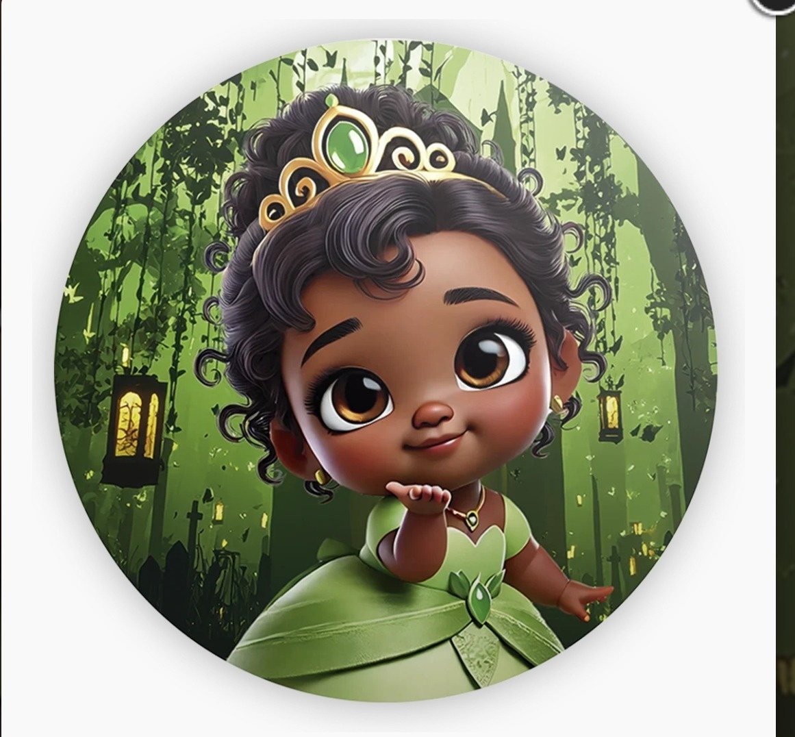 Kit Mesa Princesa Tiana - Decore Você Pegue & Monte