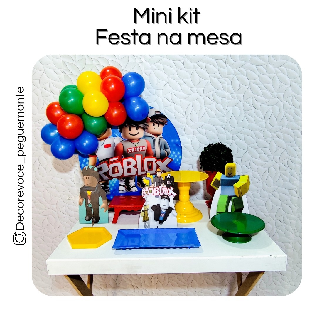 Kit Mesa Roblox 2 - Decore Você Pegue & Monte