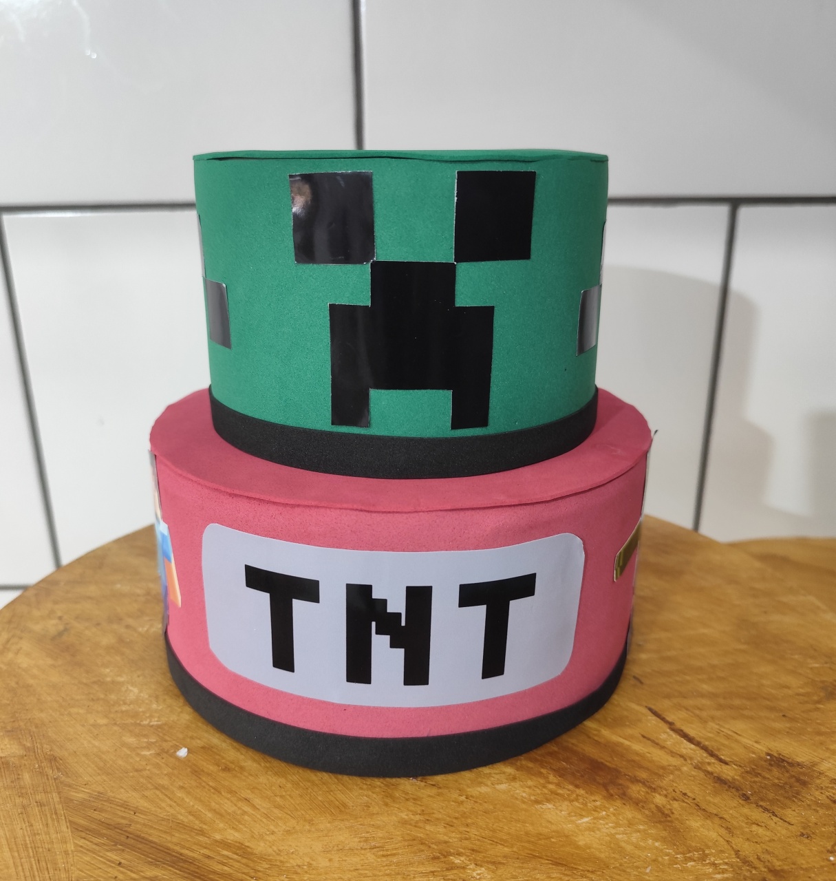 Bolo Fake Minecraft  - Decore Você Pegue & Monte