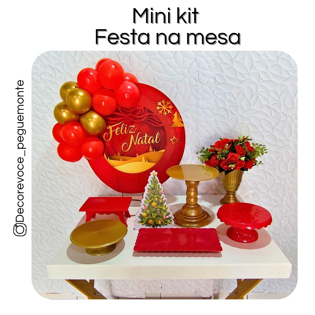 Kit Mesa Natal 7 - Decore Você Pegue & Monte