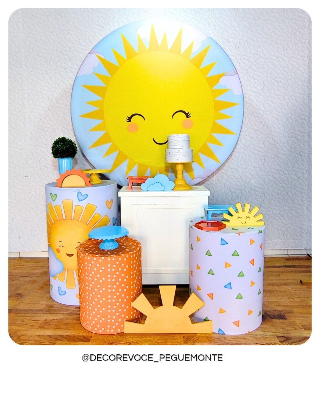 Kit Festejar Solzinho - Decore Você Pegue & Monte