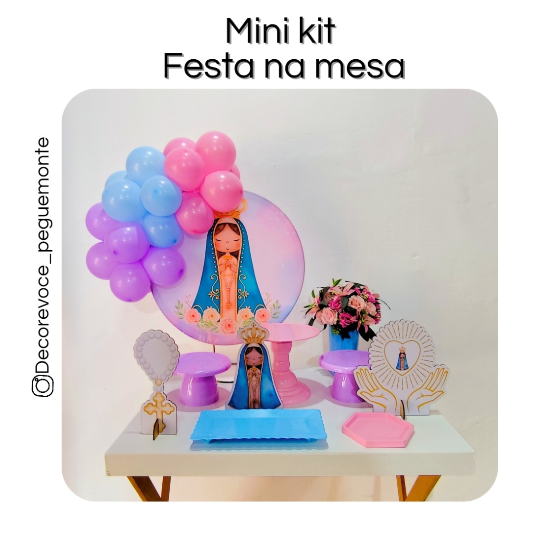 Kit Mesa Nossa Senhora Aparecida - Decore Você Pegue & Monte
