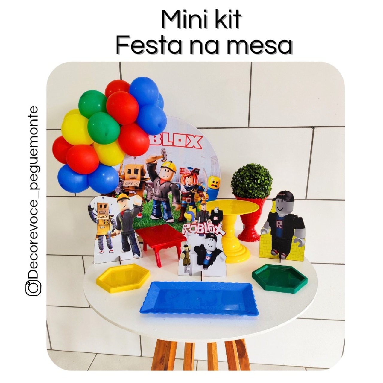 Kit Mesa Roblox  - Decore Você Pegue & Monte