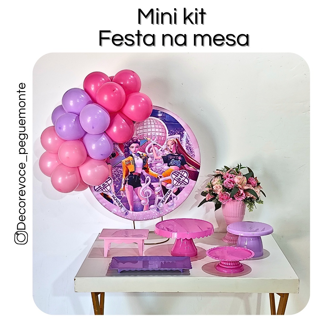 Kit Mesa Guerreiras Do K-Pop 2 - Decore Você Pegue & Monte