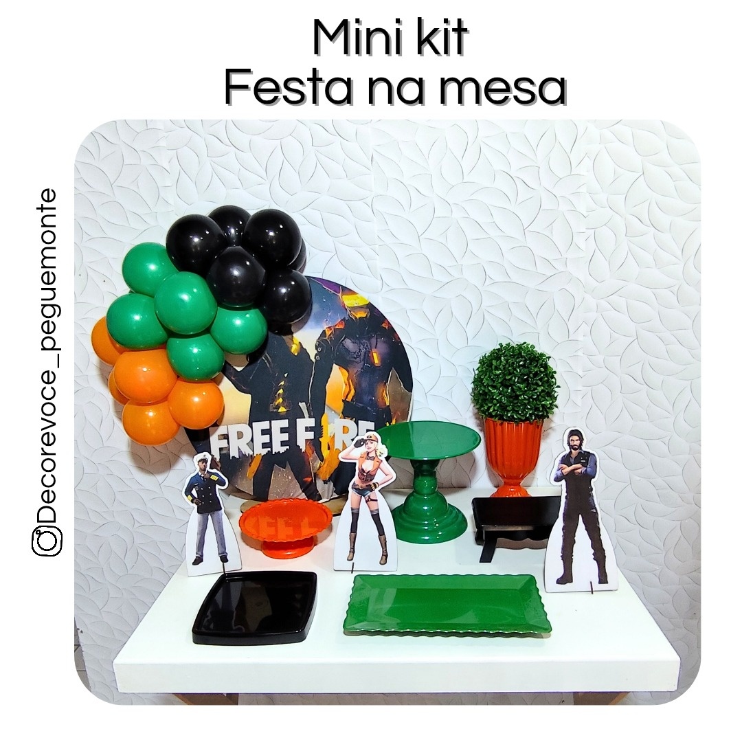 Kit Mesa Fire Free  - Decore Você Pegue & Monte